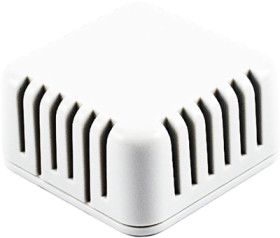 ABS miniature enclosure, ventilated, (L x W x H) 40 x 40 x 20 mm, white, IP30, 1551V1WH