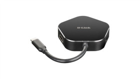D-Link Dub-M420 Usb-C 4-Portowy Hub Usb 3.0 Z Hdmi I Portem Ładowania Usb-C