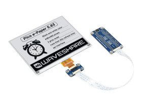 Waveshare 5.83inch E-Paper E-Ink Display Module for Raspberry Pi Pico, 648×480, Black / White, SPI