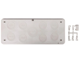 Płyta przepustowa 8xM25/32 1xM25/32/40 IP 65 do ścianek 300mm Mi FM32 HPL2000130