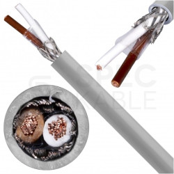 Kabel sterowniczy TRONIC-CY LIYCY 2x0,25mm2 szary 500V ekranowany olejoodporny linka Helukabel