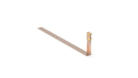 Uchwyt Pod Dachówkę L-415Mm H-100Mm Miedziany Skręcony Skręcany Z Zaczepem...