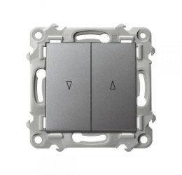 SZAFIR Łącznik żaluzjowy z blokadą mechaniczną szary mat ŁP-7ZB/m/70