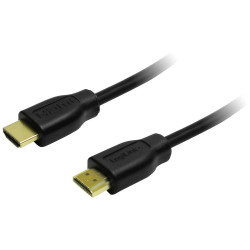 LogiLink CH0005 HDMI cable black 0.50m HDMI-A to HDMI-A 4K UHD