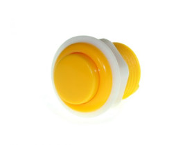 27.5mm Arcade Game Push Button - Yellow