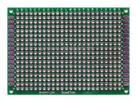 Płytka punkty lutownicze, FR4; 5x7cm; gr.= 1.5mm