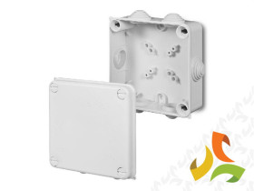 Puszka natynkowa hermetyczna PK-4 z wkładem 5x10mm IP55 biały 0233-01 ELEKTRO-PLAST NASIELSK