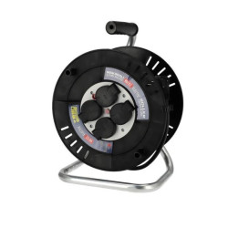 Przedłużacz bębnowy 4-gniazdowy ,IP44, czarny, 3X2,5mm 20m 310.120.302 HOROZ