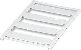 PA device marker, (L x W) 15 x 60 mm, white, sheet with 4 pcs, 0819330