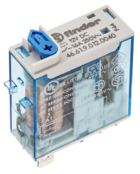 Przekaźnik 12V dc SPDT Finder 500mW, Wciskane 300Ω Wciskane