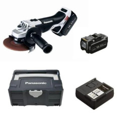 Szlifierka kątowa 125mm, akumulatorowa 14,4/18V w walizce, z ładowarką i dwoma akumulatorami 5Ah EY46A2LJ2G32