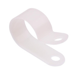 19mm Natural Nylon P Clip - Pack of 100