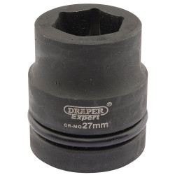 Draper Expert 05108 Expert 27mm 1&quot; Square Drive Hi-Torq&#xAE; 6 Point Impact Socket