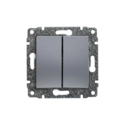 VENA Łącznik podwójny dwuobwodowy z klawiszem bez ramki 16AX 250V 514022