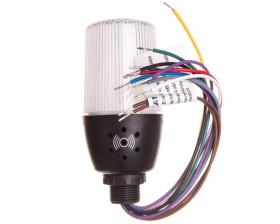 Wielofunkcyjna kolumna sygnalizacyjna LED z buzzerem 55mm 230V AC IP65 T0-IF5M220ZM05