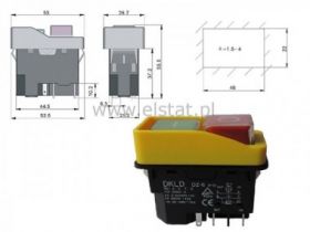 Wył. elektromag. 1F DZ-6 c:230V 15A 5p