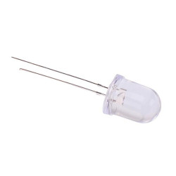 Blue 10mm Clear Round LED 45° 2000mcd