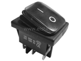 Przeł. 16A; chwilowy ON-(ON); czarny 6p
