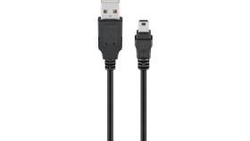 Kabel Usb 2.0 Hi-Speed, Czarny - Długość Kabla 0.15 M