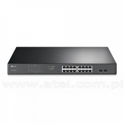 TP-Link TL-SG1218MPE, Switch inteligentny, 16x 10/100/1G RJ-45, 2x SFP, PoE