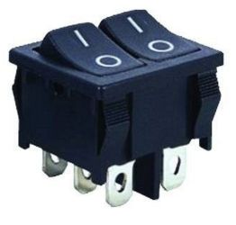 PRZEŁĄCZNIK KLAWISZOWY PODWÓJNY 3-POZYCYJNY 6A/250V ON-OFF-ON (PRZEL472)