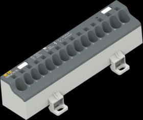 Terminal block, 1 pole, 1.5-25 mm², AWG 16-4, 76 A, 1000 V, screw connection, 1SNL407611R0000