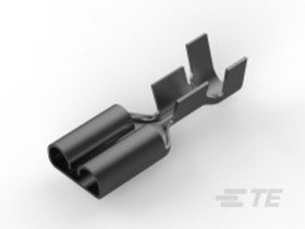 Konektor płaski Żeński 7.49 x 3.3mm długość 21.34mm Izolacja: Nieizolowane Cyna