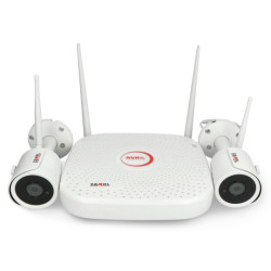 Zestaw do monitoringu bezprzewodowego WiFi - rejestrator + 2x kamera - Zamel ZMB-01