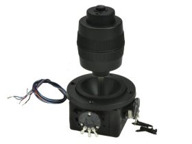 Przełącznik; joystick; OM400A-M4; potencjometryczny; funkcja FIRE - przełącznik NO; 10kOhm; 360°; monostabilny; na panel; do lut