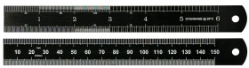 6in/150mm Black Crome Rule