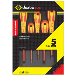 CK Tools T49183D DextroVDE Screwdriver Slotted Parallel &amp; PZD Set Of 5