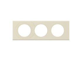 CELIANE Ramka 3 potrójna skóra perła 069433 LEGRAND