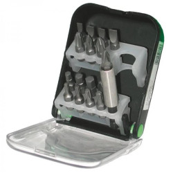 Zestaw bitów płasko krzyżowych PZ/PH 17 elem., 102210, Haupa