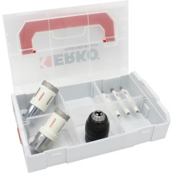 Otwornica Ø: 6 → 35mm Diament ERKO Zestaw otwornic gł. cięcia: 35mm