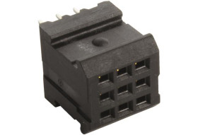 Wtyk PCB 9-pinowe raster: 2.54mm 3-rzędowe HARTING