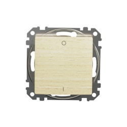 Łącznik 2-biegunowy, brzoza, efekt drewna, Sedna Design i Elements SDD180102