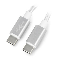 Przewód eXtreme USB C - USB C - 1m - biały