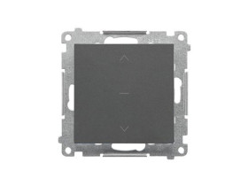 SIMON 55 Wyłącznik zwierny żaluzjowy przycisk szybkozłącza grafitowy mat TZP1K.01/116 KONTAKT SIMON