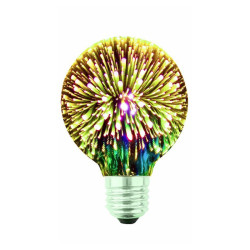 Żarówka LED E27 4W dekoracyjna srebna G80