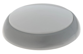 Oprawa KAJKO XL, 2xE27 z czujnikiem HF, 2x40W, srebrna-polipropylen, klosz przeźroczysty-poliwęglan, IP44, IK10 A2900SRx2-P-HF