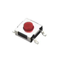 MIKROPRZYCISK TACT SWITCH SMD 6x6x 4,3mm CZERWONY 04419