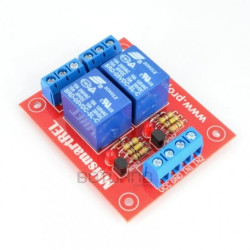 Dwukanałowy moduł z przekaźnikami 5V 10A/250VAC