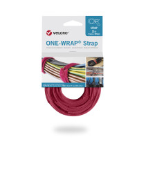 Taśma rzepowa szerokość 13mm, typu: Łącznik ustalający Czerwony Velcro długość 200mm