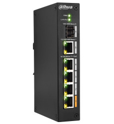 PFS3106-4ET-60-V2 - switch przemysłowy PoE 4-port + 1 RJ45 + 1 SFP