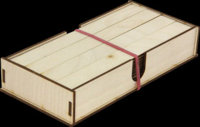 85400 Bridge building set "Leonardo da Vinci", with storage box