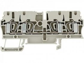 Złączka szynowa 4-przewodowa 2,5mm2 beżowa