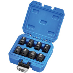Draper 20203 HI-TORQ&#xAE; Metric Impact Socket Set, 3/8&quot; Sq. Dr. 8 Pcs