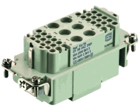 Złącze HAN prostokątne żeńskie 42pin 40A 690V 09380423101