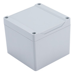 Hammond 1555LA2GY Watertight PC Enclosure Grey, Styled Lid 105 x 105 x 90mm