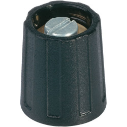 OKW A 26 13 060 Round Combination Knob &#xD8;13.5mm - Black With Indicator Line